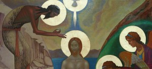 Icon of the Baptism of Jesus in the River Jordan